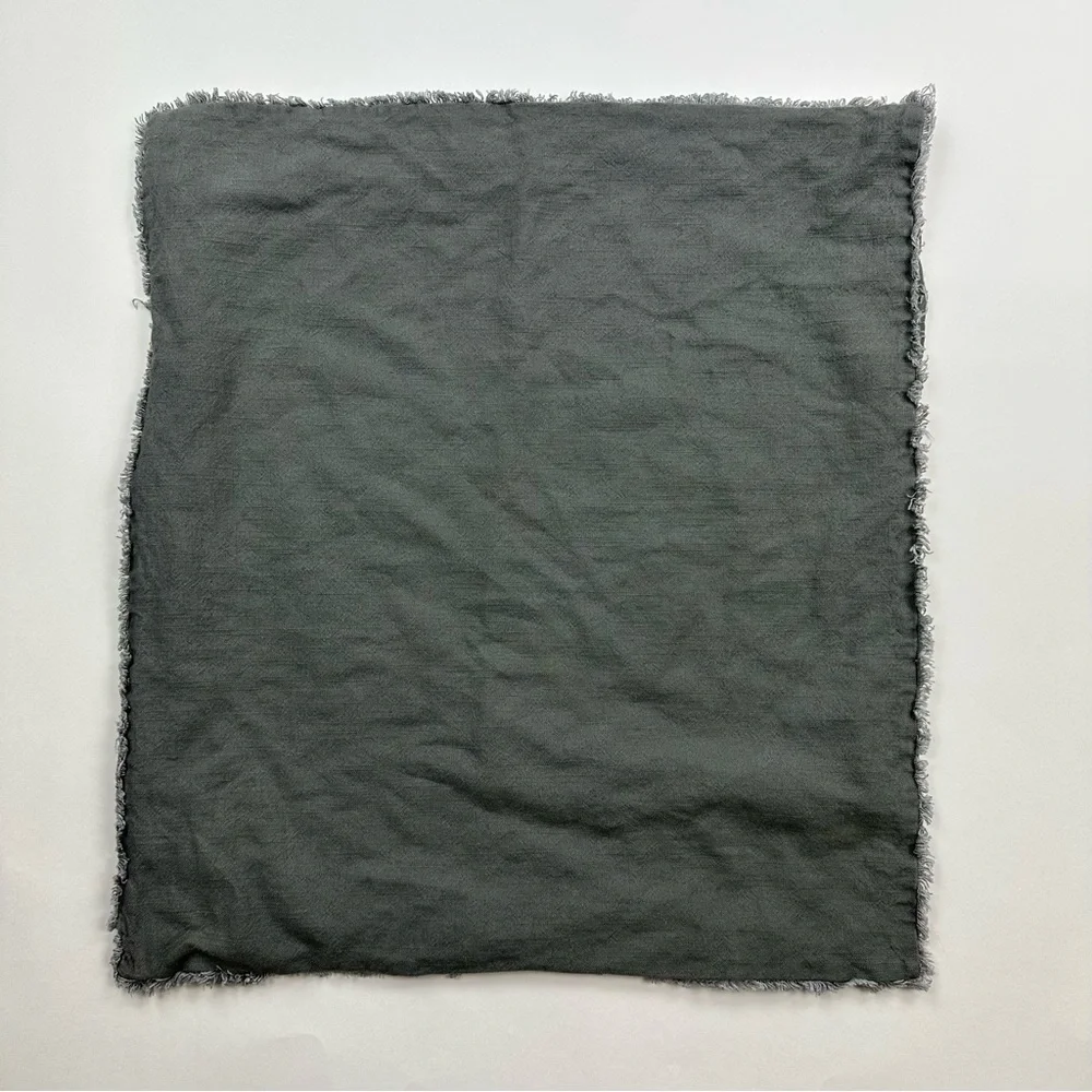 Casaluna Gray Linen Cotton Euro Pillow Sham
